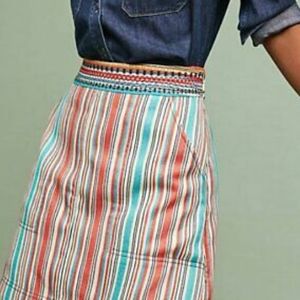 ⭐Anthropologie embroidered skirt